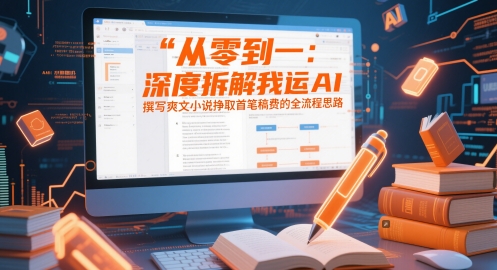 从零到一：深度拆解我运用AI撰写爽文小说挣取首笔稿费的全流程思路-清风
