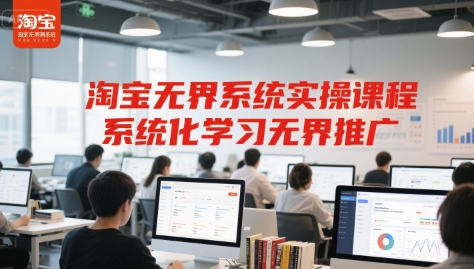 淘宝无界系统实操课程，系统化学习无界推广-清风