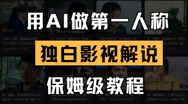 用AI做第一人称独白影视解说，手把手教学，保姆级教程-清风