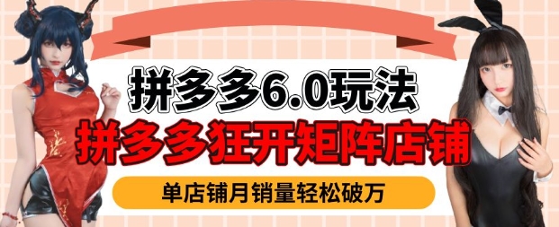拼多多虚拟商品暴利6.0玩法，轻松实现月入过W-清风