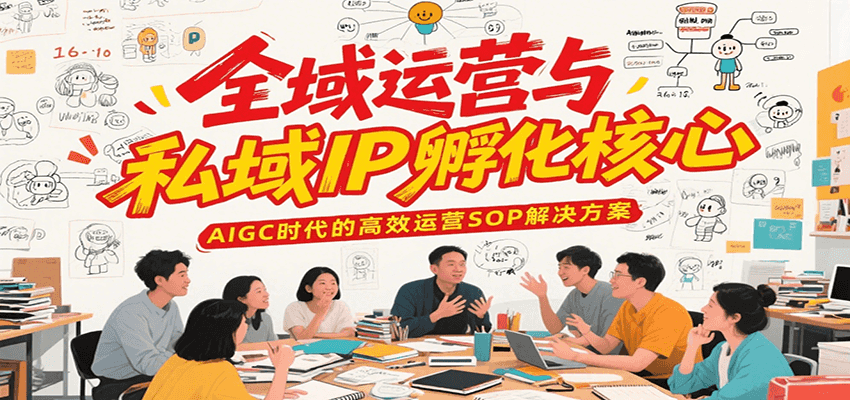 全域运营与私域IP孵化核心，AIGC时代的高效运营SOP解决方案-清风