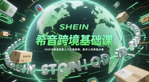 希音跨境基础课，SHEIN希音卖家入门实操指南，新手入坑希音必看-清风
