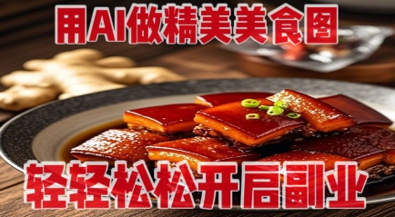 用AI做精美美食图，无需专业设备拍摄，轻轻松松开启副业-清风