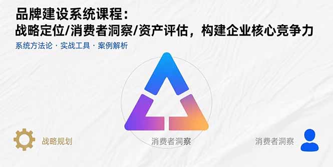 品牌建设系统课程：战略定位/消费者洞察/资产评估，构建企业核心竞争力-清风