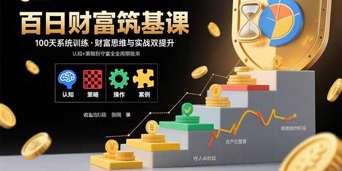 百日财富筑基课：认知+策略+实操+案例拆解  实现从创富到守富全周期能力-清风