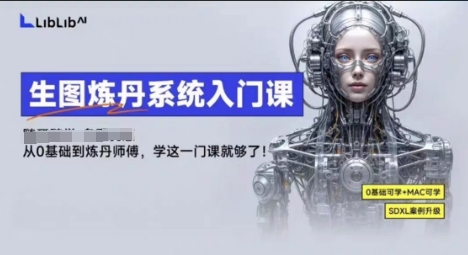 LibLibAI哩布哩布生图炼丹系统入门课，从生图到炼丹，只学这一门就够了-清风