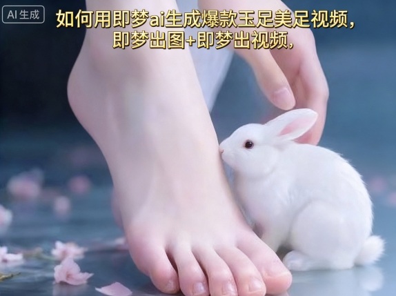 如何用即梦ai生成爆款玉足美足视频，即梦出图+即梦出视频，快速涨粉-清风