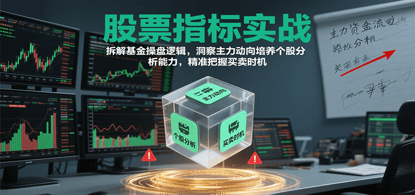 股票指标实战，基金操盘逻辑拆解，洞察主力动向培养个股分析能力把握买卖时机(更新)-清风