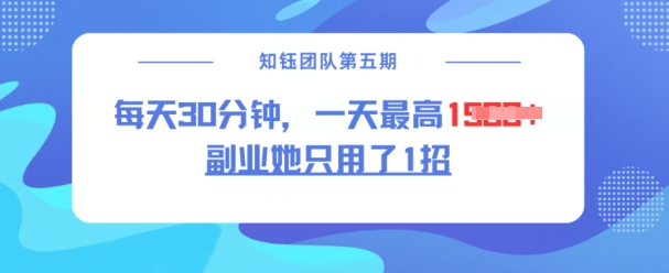 副业她只用了1招，每天30分钟，无脑二创，一天最高1.5k-清风