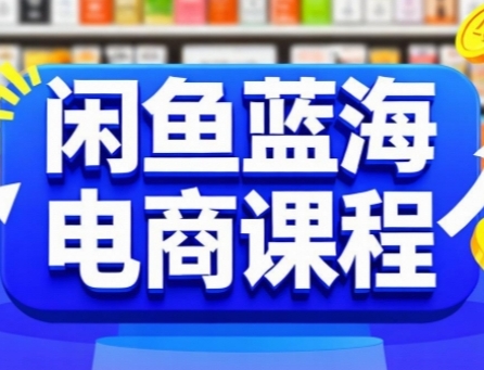 闲鱼蓝海电商课程，手把手助你快速上手，轻松实现闲鱼稳定盈利-清风
