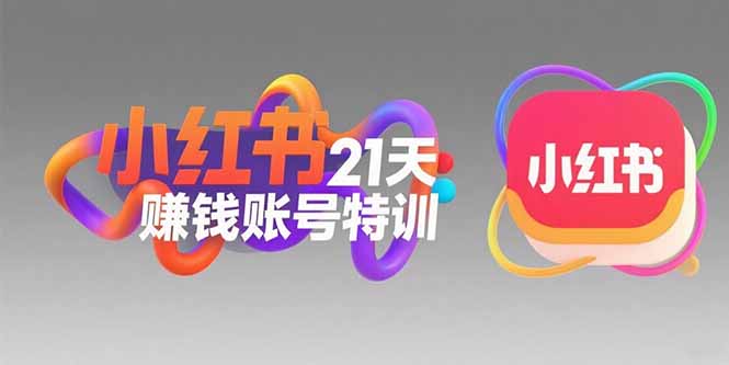小红书21天赚钱账号特训：黄金定位技巧，高转粉文案创作，科学引流策略-清风