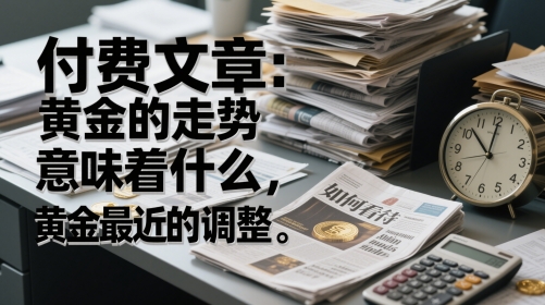 付费文章：黄金的走势意味着什么，如何看待黄金最近的调整-清风