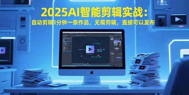 2025AI智能剪辑实战：自动剪辑1分钟一条作品，无需剪辑，直接可以发布-清风