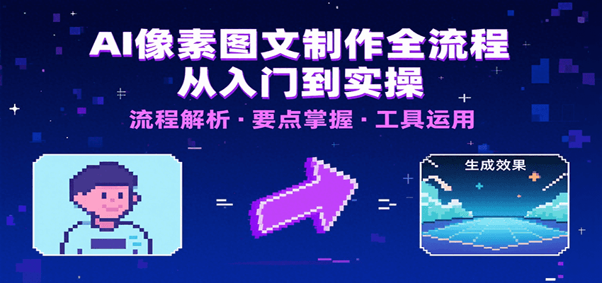 AI像素图文制作全流程：内容要点、文案选择及所用工具，助你快速入局-清风