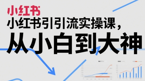 小红书引流实操课，从小白到大神-清风