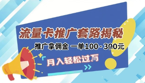 2025年外面卖1500的流量卡项目最新玩法，绿色无门槛对新手非常友好，日入3张+-清风