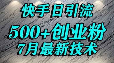创业粉怎么打？快手精准引流创业粉，宝妈群体日进500+精准流量-清风