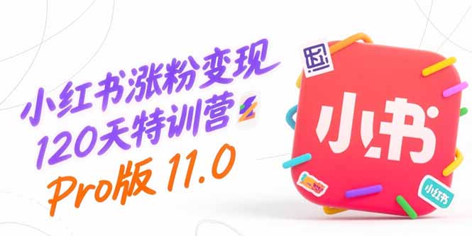 小红书涨粉变现120天特训营Pro版11.0：从0到1掌握平台运营,内容制作和变现-清风