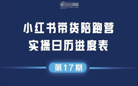小红书第17期带货陪跑营，不囤货，无不直播，无不投流，通过选品+笔记内容+测品+笔记铺量+矩阵运营打爆款-清风