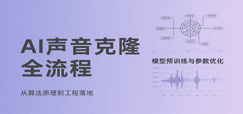 AI声音克隆全流程，基础概念到实战应用，3秒极速声音复刻、模型预训练、云端部署等-清风