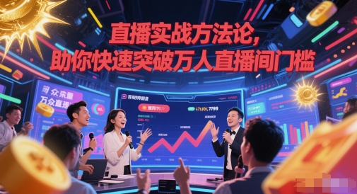 直播实战方法论，助你快速突破万人直播间门槛-清风