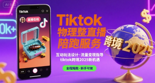 Tiktok物理整蛊直播陪跑服务-tiktok跨境2025-清风