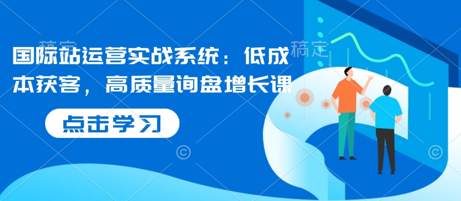国际站运营实战系统：低成本获客，高质量询盘增长课-清风