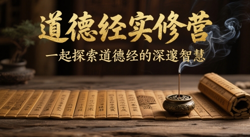 道德经实修营，一起探索道德经的深邃智慧-清风
