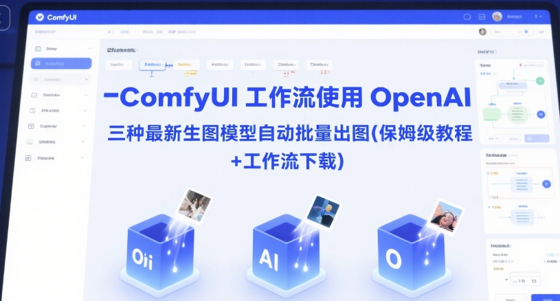 ComfyUI 工作流使用 OpenAI 三种最新生图模型自动批量出图(保姆级教程+工作流下载)-清风