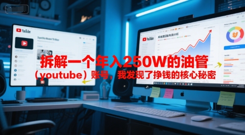 付费文章：拆解一个年入250W的油管(youtube)账号，我发现了挣钱的核心秘密-清风