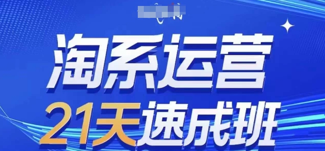淘系运营21天速成班(更新25年4月)，0基础轻松搞定淘系运营，不做假把式-清风