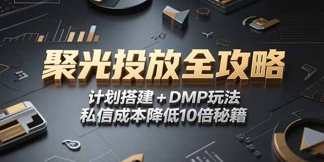 2025小红书聚光投放全攻略，计划搭建+DMP玩法，私信成本降低10倍秘籍-清风