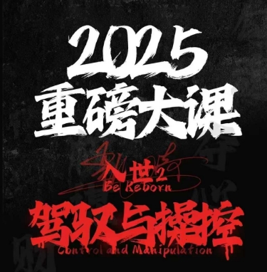 2025重磅大课，入世2，驾驭与控制-清风