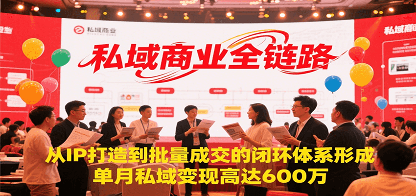 私域商业全链路，从IP打造到批量成交的闭环体系形成，单月私域变现600万-清风