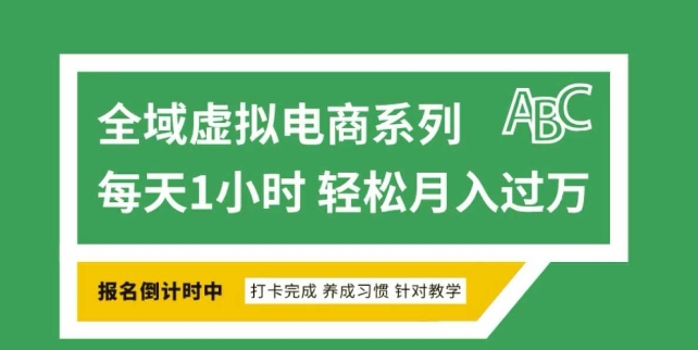 全域虚拟电商变现系列，通过平台出售虚拟电商产品从而获利-清风