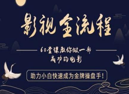 【影视全流程】教你做一部成功的电影，助力小白快速成为金牌操盘手-清风