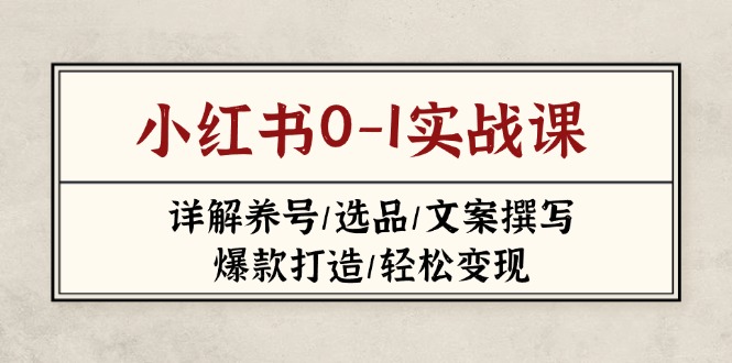 小红书0-1实战课(2023-2025-清风