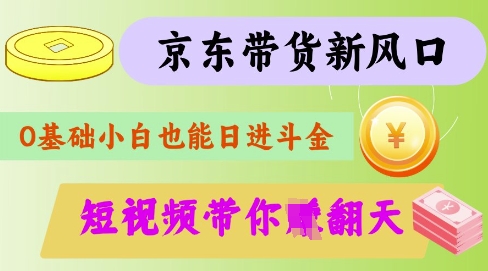 最新京东短视频带货代运营秘籍，轻松躺挣【揭秘】-清风