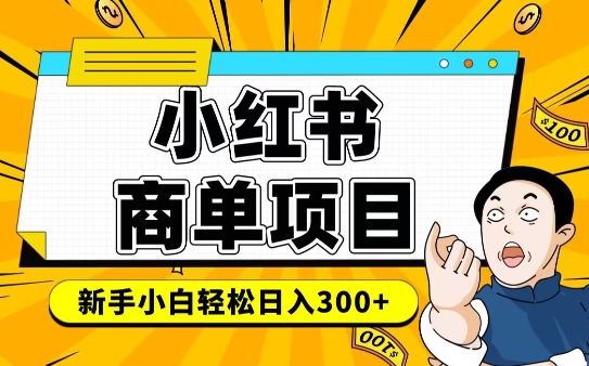 小红书千粉商单，稳定快速变现项目，实现月入6-8k并不是很难-清风