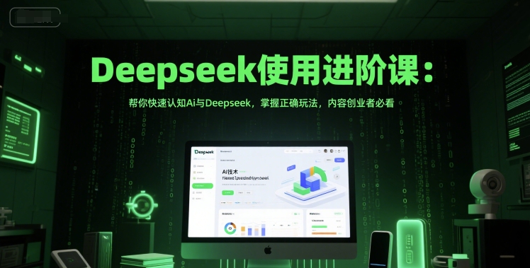 Deepseek使用进阶课：帮你快速认知Ai与Deepseek，掌握正确玩法，内容创业者必看-清风