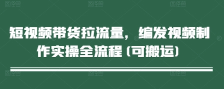 短视频带货拉流量，编发视频制作实操全流程(可搬运)-清风