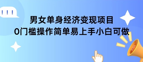 女单身经济项目变现周期长可复购率高日入1k+-清风
