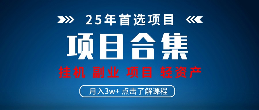 实操项目合集 挂机类型 直播类型 轻资产创业类型 课程分享各项目介绍和原理-清风