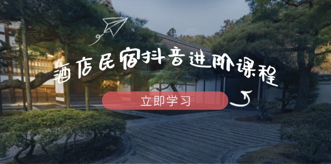 酒店民宿抖音进阶课程，掌握流量渠道与推流逻辑，打造爆款内容-清风