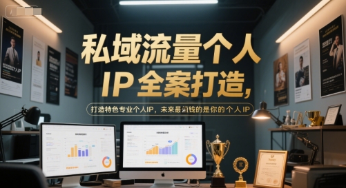 私域流量个人IP全案打造，打造特色专业个人IP，未来最值钱的是你的个人IP-清风