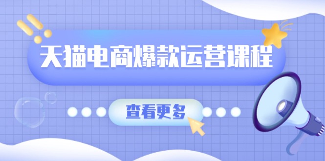 天猫电商爆款运营课程，爆款卖点提炼与流量实操，多套模型全面学习-清风