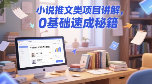 小说推文类项目讲解，0 基础速成秘籍-清风