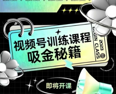 如何做好视频号，视频号训练课程，吸金秘籍-清风