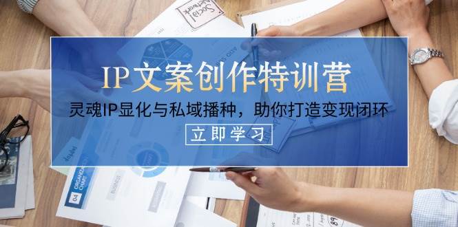 IP文案创作特训营，灵魂IP显化与私域播种，助你打造变现闭环(14节课)-清风
