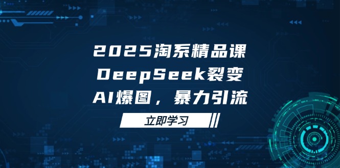 2025 淘系精品课，DeepSeek 裂变，AI 爆图，暴力引流-清风